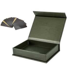 Boîte de rangement OEM personnalisée pour jeux de cartes Emballage pour jeux de cartes stratification mate gaufrage revêtement UV doublure en éponge - Product Image 1