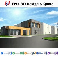 Bâtiment d'entrepôt à structure métallique Centre de distribution logistique Entrepôt industriel à travée libre Construction métallique préfabriquée