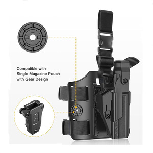 ซองปืนพกแบบคาดขา ขวา ปลดเร็ว ระดับ 3 ปลดด้วยนิ้วหัวแม่มือ ใช้ได้กับปืน G17/19/43 ทุกขนาด - Product Image 4