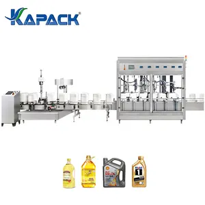 KAPACK Fully Automatic Edible Oil Engine Oil Liquid Bottle Bucket Barrel Filling Machine