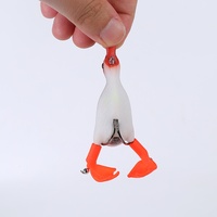 Vente en gros d'usine : Leurre flottant rotatif Thunder Frog, appât de pêche bionique, hameçons en acier inoxydable pour leurres souples, pour Blackfish
