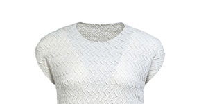 Abito Plissettato Issey Miyake Nuovo Processo Plissettatura Collo Tondo Midi Manica Corta <span class=keywords><strong>Abbigliamento</strong></span> Donna Elegante Casual - Product Image 3