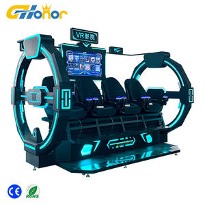 Machine de jeu d'arcade de réalité virtuelle de théâtre de 4 personnes VR appropriée au parc d'attractions - Product Image 3