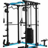 Équipement de musculation pour la maison : Machine Smith multifonction ou banc d'exercices complet pour hommes (poitrine, biceps, épaules, dos, jambes)