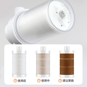 Purificadores de agua domésticos filtro de agua de eliminación de cloro de carbón activado de algodón PP para ducha de baño - Product Image 4