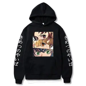 Custom 2023 Anime Clothing One Piece Anime Hoodie Screen Printing Logo Cotton Polyester With Drawstring Streetwear Anime Hoodie