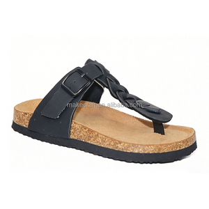 Sandales ouvertes pour enfants avec semelle en liège, boucle réglable et design léger - Product Image 4