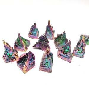 Prezzo di fabbrica naturale minerale di metallo fatto bismuto arcobaleno cristallo di quarzo bismuto lingotto <span class=keywords><strong>torre</strong></span> di cristallo per <span class=keywords><strong>la</strong></span> decorazione - Product Image 1