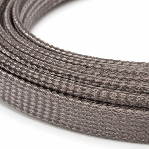 -40 ° De la lettre C à la <span class=keywords><strong>150</strong></span> ° Gaine de câble tressée haute température C, blindage EMI, gaine de câblage flexible pour applications automobiles et aérospatiales - Product Image 5