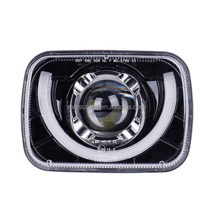 Fanale quadrato 5x7 pollici per <span class=keywords><strong>Jeep</strong></span> Comanche MJ 1986-Accessori 1992 luci a led per 1984 <span class=keywords><strong>Jeep</strong></span> Wagoneer-1991 - Product Image 4