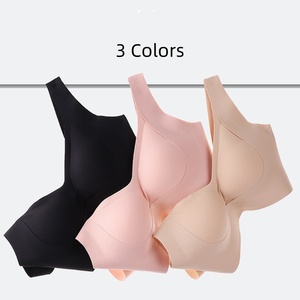 Push up sin costuras Pecho grande Sujetadores <span class=keywords><strong>de</strong></span> gran tamaño Estilos finos transpirables Evita <span class=keywords><strong>la</strong></span> flacidez Sujetador sin aros Sujetador gordo para mujer Copa extraíble - Product Image 2