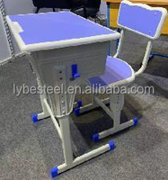 Table et chaises ergonomiques modernes et ajustables pour salle de classe, bleues, écologiques, pour adultes, mobilier scolaire pour la maison et le bureau
