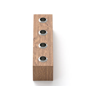 VAGRINDERS, новый дизайн, 4 отверстия, разные размеры, доступный держатель для курительной чаши из орехового дерева и табака с бесплатным логотипом OEM - Product Image 2