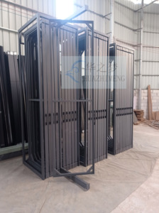 Nhà máy tùy chỉnh cửa gỗ cửa sổ hiển thị giá kéo đẩy xoay cửa mẫu khung hiển thị đứng trượt kim loại kệ - Product Image 5