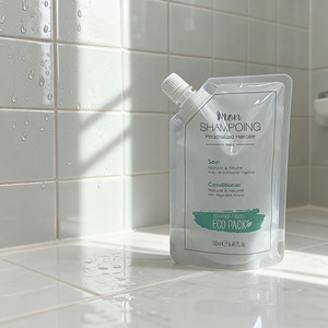 Gravure personnalisée impression personnalisé PE recyclable shampooing liquide sac en plastique bec pochette pour le soin des cheveux - Product Image 2
