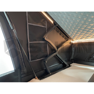 SNDN Camping 3 4 persone tenda sul tetto X cerniera 4x4 impermeabile in alluminio Hardtop auto tetto tenda guscio duro RTT tenda tetto - Product Image 4