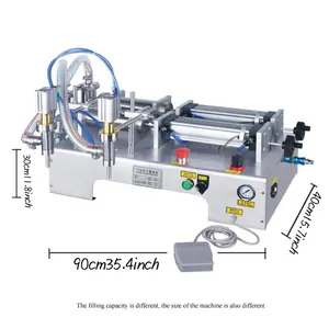 Factory Price Highspeed Automatic Hand Sanitizer Production Line Bottle Liquid Double Heads Tracking Type Piston Filling Machine