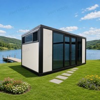 Maison conteneur pliable portable en acier durable de 20 pieds, design moderne, pour hôtel/villa, prix économique, installation rapide pour maison/bureau