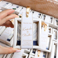PVC clair Transparent expédition emballage carton Art blanc papier boîte bonbons conceptions pour savons