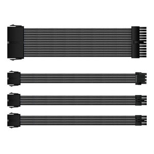 Cable de Extensión de 24 Pines para Placa Base ATX, 4+4 Pines para CPU, 6+2 Pines para GPU, con Funda, 300 mm, Kit de Cables para Fuente de Alimentación - Product Image 6
