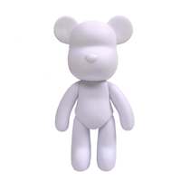 28 Cm Diy Bearbrick Action Figure Toy 18 Cm Handmade Diy Sticking Drill Bearbrick Doll