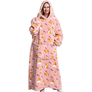 Warming Hooded Wearable <strong>Blanket</strong> <strong>Hoodie</strong> <strong>Cosy</strong> Oversized Adult Hooded <strong>Blanket</strong> China Factory Dropshipping Winter Woven Festival - Product Image 2