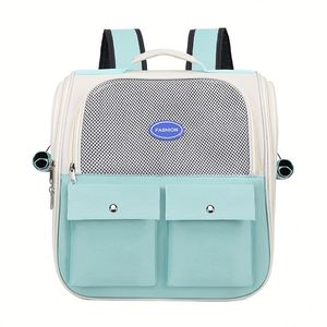 Fashion Open Window Pet <b>Backpack</b> Portable Zipper <b>Cat</b> Dog Travel Carrier Bag Airline Approved Outdoor Hiking Pet Supplies - Product Image 1