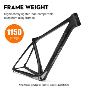 TOSEEK Venta al por mayor de fábrica: Cuadro de bicicleta <span class=keywords><strong>MTB</strong></span> de fibra de carbono 27.5/29er, Boost 12x148mm, Eje pasante, Freno de disco, BSA, Ligero, XC, OEM - Product Image 6