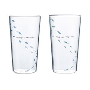 Tasse en verre borosilicate transparente, nouveau design poisson, minimaliste, pour café et lait au bureau - Product Image 5