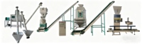 Machine à granulés à matrice plate pour aliments animaux, ligne de production de granulés d'engrais organique et de biomasse, granulateur de sciure de bois, moteur 1000-2000kg/h