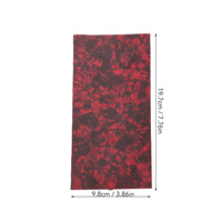 Feuille de placage de guitare Celluloïd rouge 19.7x9.8cm 0.8mm d'épaisseur Accessoire de plaque de placage de guitare pour la décoration