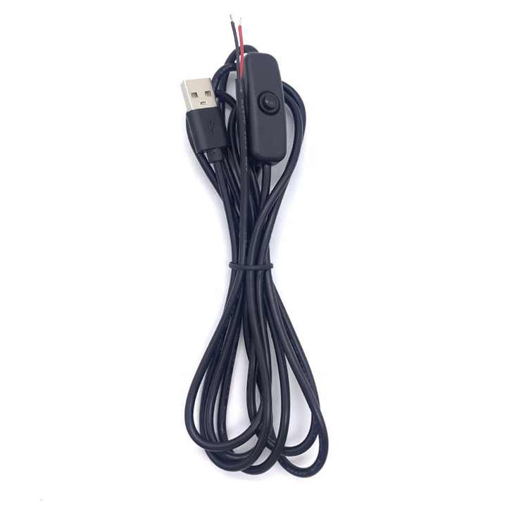 Customize 2 Pin Power on Off Controller Charging Open Wire Usb Cable ...