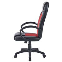 Chaise de jeu en cuir PU, design ergonomique robuste, fonction musicale, chaise de salon pour ordinateur, chaise de jeu
