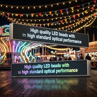 Affichage LED numérique programmable en forme personnalisée, bande longue, IP65, intérieur/extérieur, pour les magasins en chaîne, publicité en vitrine, P1.5-P3