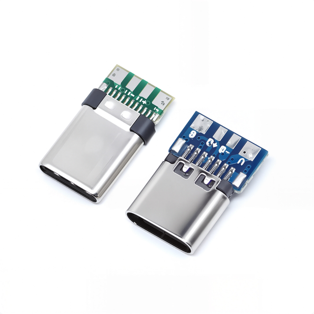 USB 3.1 Type-C Connector 24-Pin Male/Female Socket Adapter Solder Wire Cable PCB Board Support Electronic Modules Kits