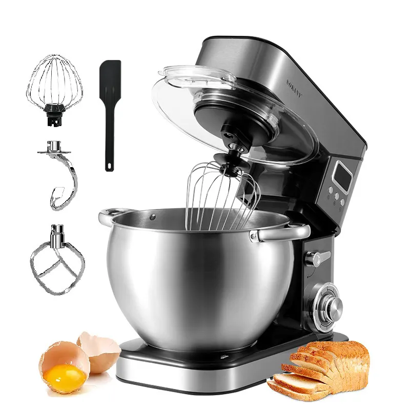 Zigifts Sokany Thuis Keukenapparaat Roteren Elektrische Stand Food Mixer Machine Met Roestvrijstalen Kom