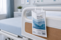 Bolsa de Almacenamiento Adhesiva para Cama con Pestañas Adhesivas para el Cuidado de Pacientes Hospitalarios