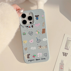 <span class=keywords><strong>Coque</strong></span> de téléphone pour <span class=keywords><strong>iPhone</strong></span> 17, 14, 15 Pro Max, 13, motif animal graffiti mignon, souple, vente en gros à bas prix - Product Image 4