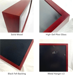 Lớn quân sự gỗ hộp bóng cho lá cờ quốc gia gỗ rắn cờ trường hợp cho 5 'x 9.5' chôn cất cờ khung với Huy Chương Chủ cờ hộp - Product Image 4