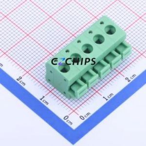KF236-5.0-5P Spring Terminal Block Through hole Component (THT),P=5mm Connector 1x5P 5mm Green 5P - Product Image 1