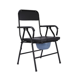 Silla de inodoro con respaldo cuadrado, inodoro portátil de gran tamaño para personas mayores y mujeres embarazadas, uso doméstico - Product Image 2