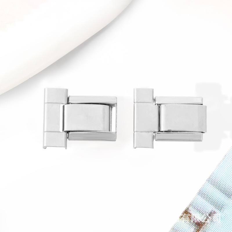 Conector de correa de reloj plateado de 12 mm para otras solicitudes de tamaño