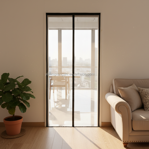 Moustiquaire magnétique réutilisable en polyester pour portes, idéale pour les entrées de maison et de bureau - Product Image 1