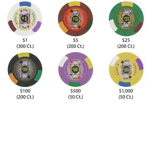 1000 jetons de poker Kings Casino 0,0 g (kg) avec support en acrylique, inventaire Shopify, manuel de réalisation des commandes, continuer - Product Image 3