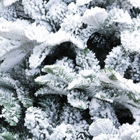 10 décorations de noël moderne, arbre de neige synthétique de haute qualité, tressé et floqué, en PVC et PE, 1.2 à 3.0 mètres
