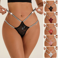 Vente chaude creux Sexy femmes pantalons Transparent Sexy filles dans un pantalon serré dentelle tongs Sexy femmes culottes