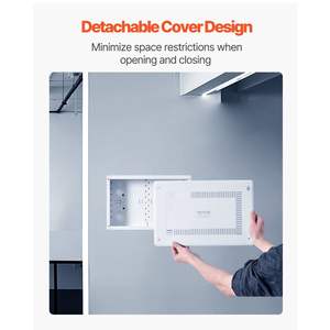 Gestión de cables DB y accesorios-Caja de medios estructurada DB empotrada de 9 pulgadas con cubierta en la caja de medios de TV en la pared - Product Image 6