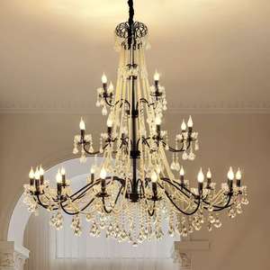 Lustre en cristal de style français, luxe léger - Product Image 1