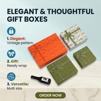 Boîte cadeau rigide de luxe personnalisée avec gaufrage, emballage en papier écologique de style rétro pour vêtements et cosmétiques de boutique