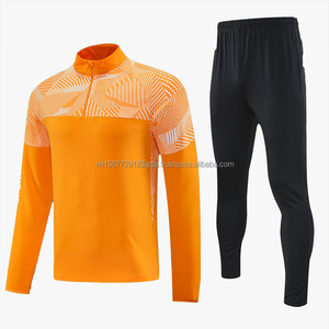Camiseta Deportiva de Manga Larga con Media Cremallera, Estampada, de Secado Rápido, Transpirable, Anti-UV, para Fútbol, Personalizable, Venta al Por Mayor - Product Image 1